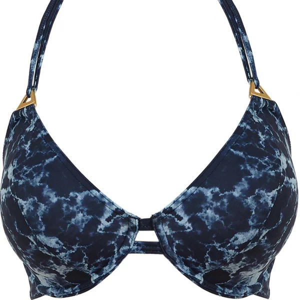 Haut de maillot de bain tour de cou Bleu STORM Freya Maillots