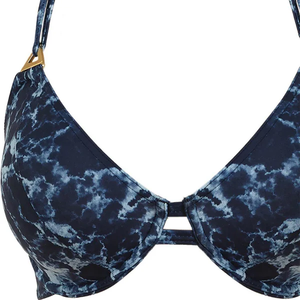 Haut de maillot de bain tour de cou Bleu STORM Freya Maillots
