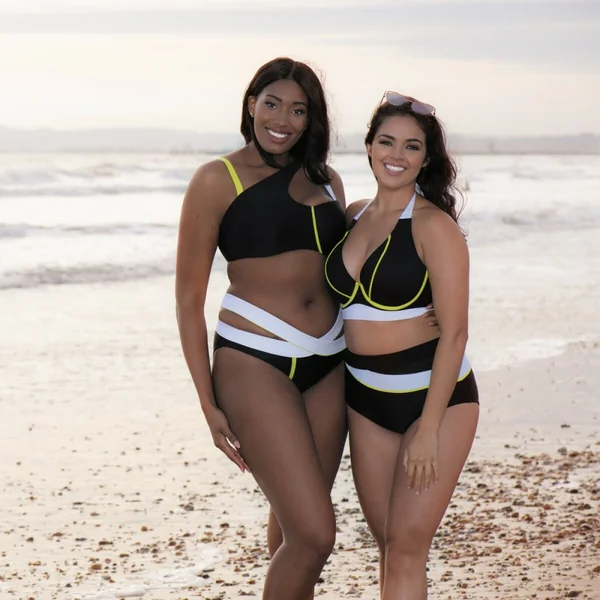 Haut de maillot de bain tour de cou Curvy Kate GRAPHIC BEACH Monochrome Curvy Kate Maillot