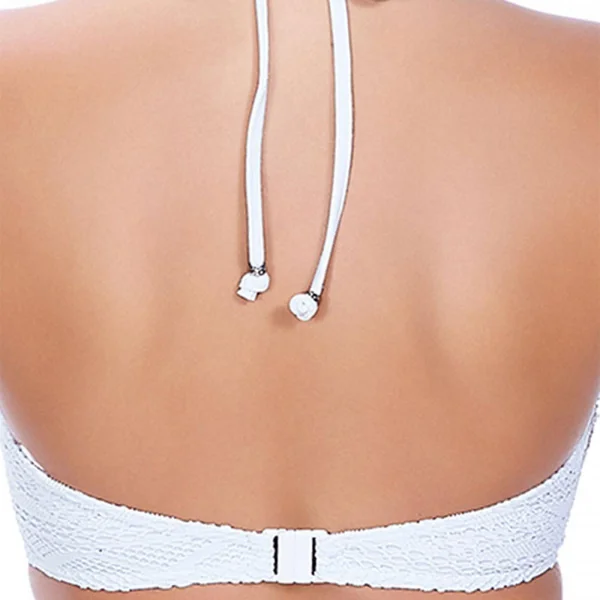Haut de maillot de bain tour de cou à armatures Blanc Freya Maillots Miss Lejaby