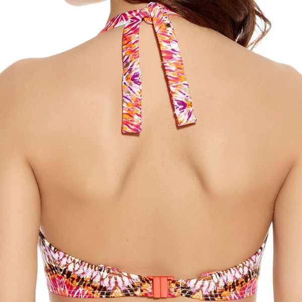 Haut de maillot de bain tour de cou à armatures Multicolore INFERNO Freya Maillots
