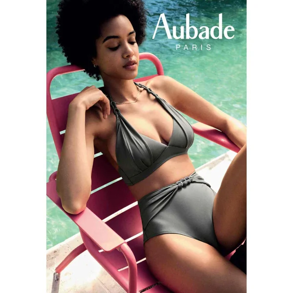 Haut de maillot de bain triangle coques amovibles gris Aubade Maillots Ocean Cruise Aubade Maillots