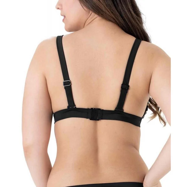 Haut de Maillot de Bain Triangle - Noir Makassar Dorina Maillots