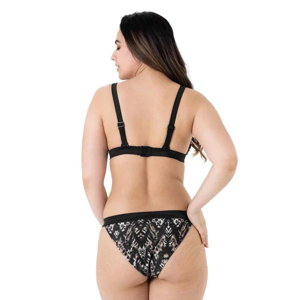 Haut de Maillot de Bain Triangle - Noir Makassar Dorina Maillots