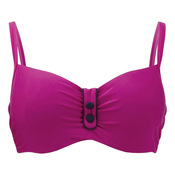 Haut de maillot de bain à balconnets magenta rose Panache Maillot