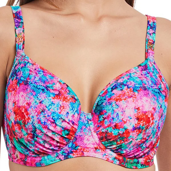 Haut de maillot de bain à balconnets moulé Bleu Freya Maillots