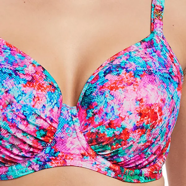 Haut de maillot de bain à balconnets moulé Bleu Freya Maillots