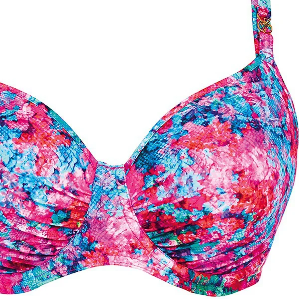 Haut de maillot de bain à balconnets moulé Bleu Freya Maillots