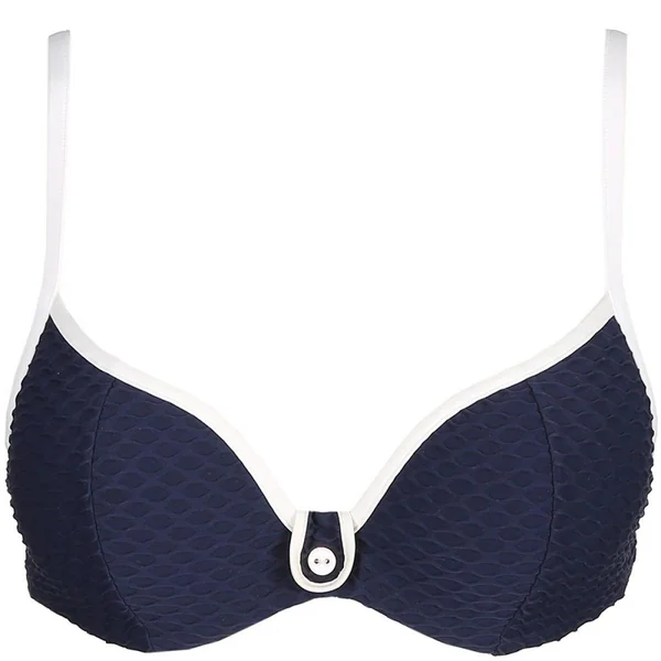 Haut de maillot Forme Coeur rembourré Marie-Jo BRIGITTE blue noir bleu Marie Jo Swim