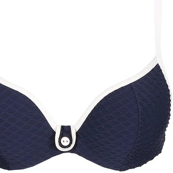 Haut de maillot Forme Coeur rembourré Marie-Jo BRIGITTE blue noir bleu Marie Jo Swim