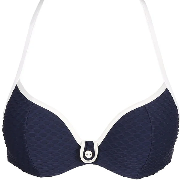 Haut de maillot Forme Coeur rembourré Marie-Jo BRIGITTE blue noir bleu Marie Jo Swim
