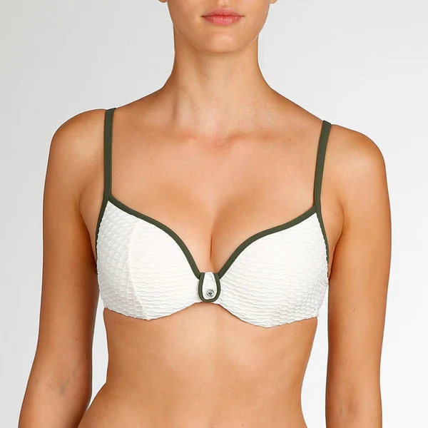 Haut de maillot Forme Coeur rembourré Marie-Jo BRIGITTE natural blanc Marie Jo Swim