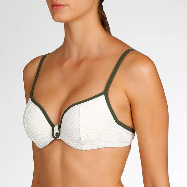 Haut de maillot Forme Coeur rembourré Marie-Jo BRIGITTE natural blanc Marie Jo Swim