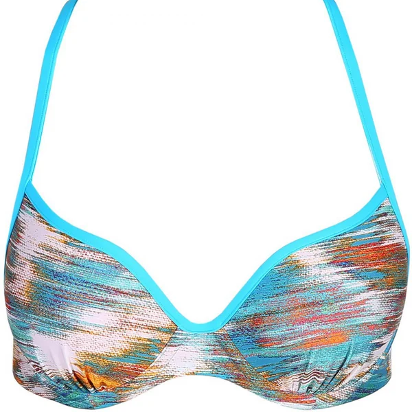 Haut de maillot Forme C½ur rembourré Marie-Jo JULIETTE caribbean blue bleu Marie Jo Swim