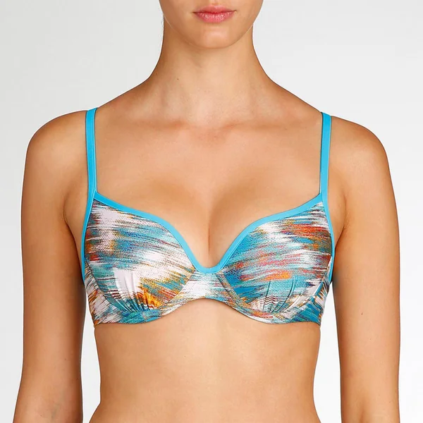 Haut de maillot Forme C½ur rembourré Marie-Jo JULIETTE caribbean blue bleu Marie Jo Swim