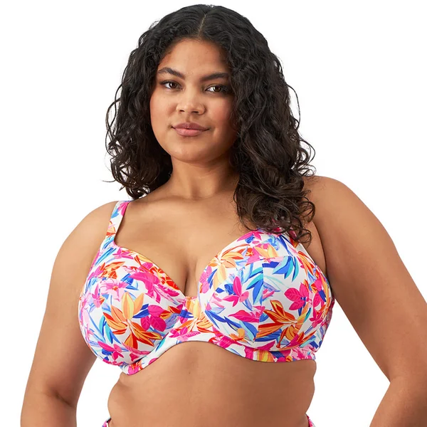 Haut de maillot plongeant blanc Elomi Bain