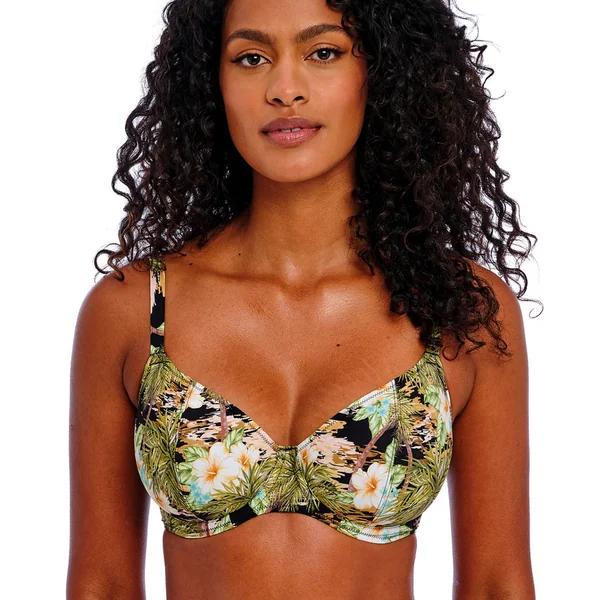 Haut de maillot plongeant noir Freya Maillots