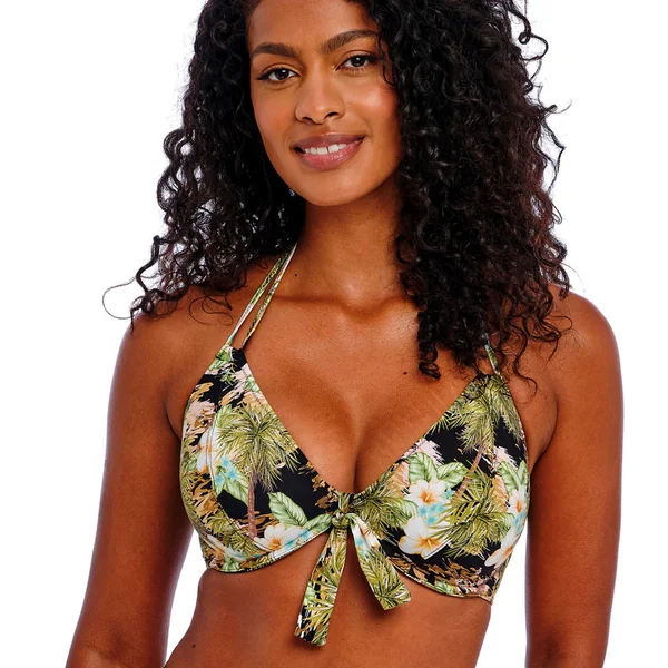 Haut de maillot tour de cou noir Freya Maillots
