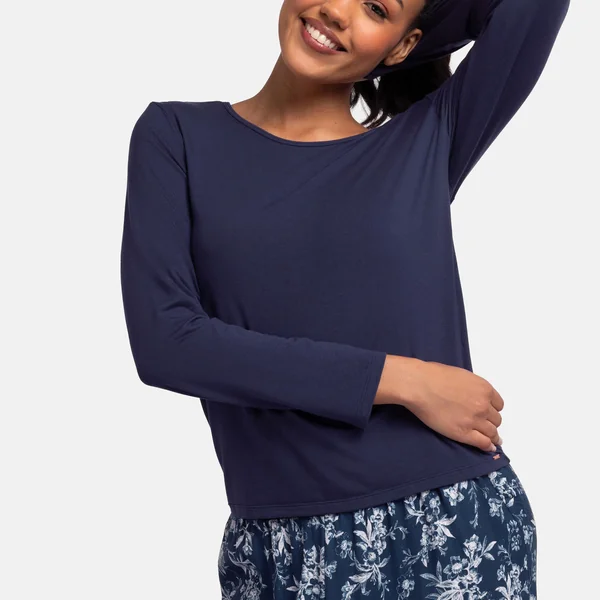 Haut de pyjama bleu Dorina