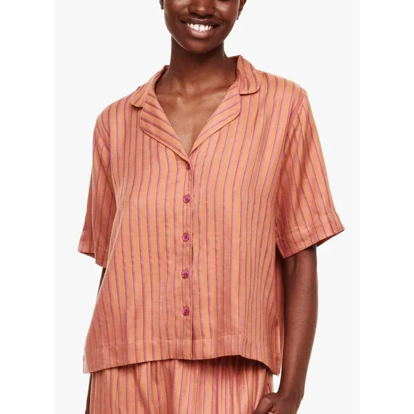 Haut de pyjama - Chemise à manches courtes - Orange Femilet - ANNA en viscose Femilet