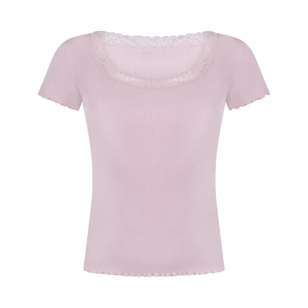 Haut de Pyjama Jersey Côtelé - Rose