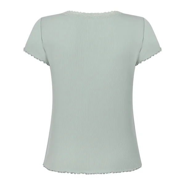 Haut de Pyjama Jersey Côtelé - Vert