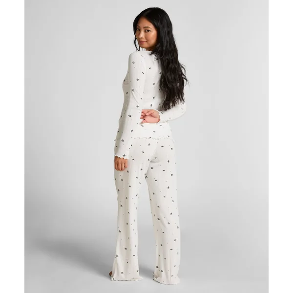Haut de pyjama Pointelle - Blanc