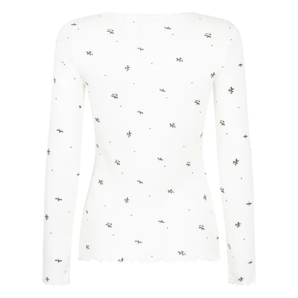 Haut de pyjama Pointelle - Blanc