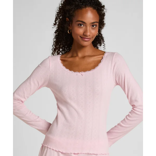 Haut de pyjama Pointelle - Rose
