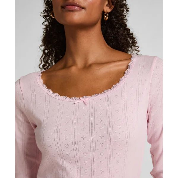 Haut de pyjama Pointelle - Rose