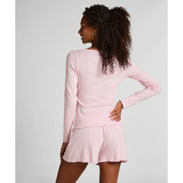 Haut de pyjama Pointelle - Rose
