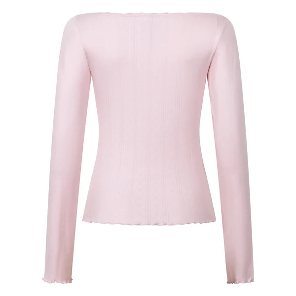 Haut de pyjama Pointelle - Rose