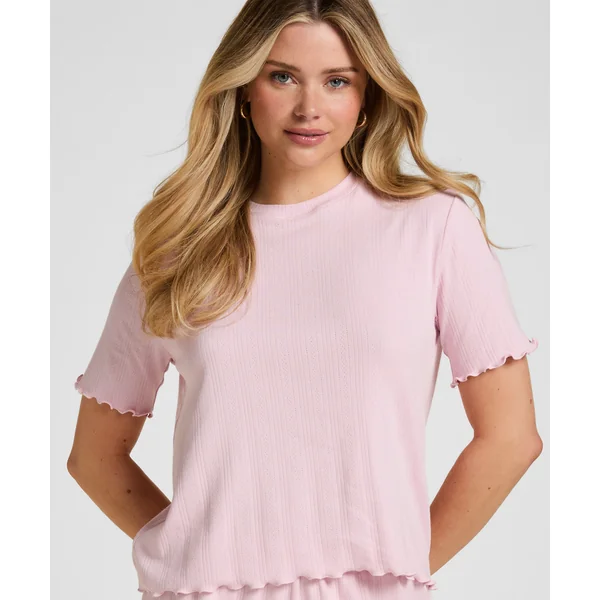 Haut de Pyjama Pointelle - Rose