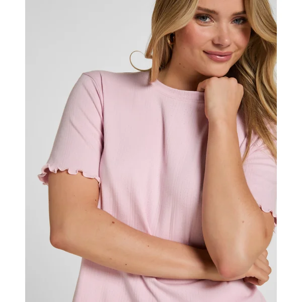 Haut de Pyjama Pointelle - Rose