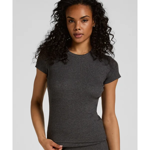 Haut de Pyjama à Manches Courtes - Gris