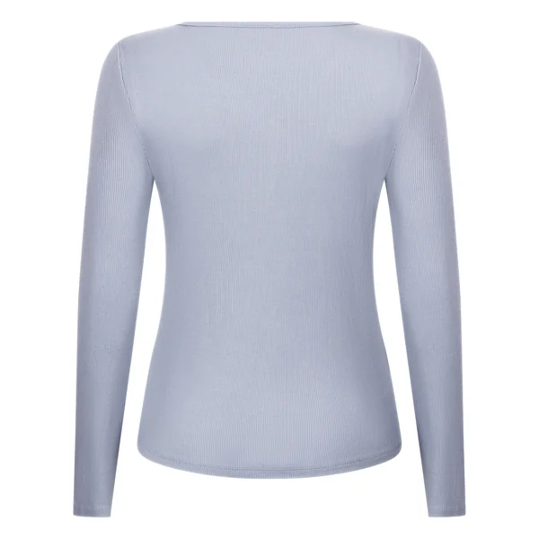 Haut de pyjama à manches longues Henley - Violet