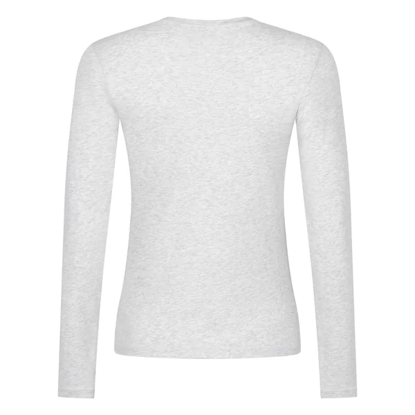 Haut à manches longues en coton doux - Gris