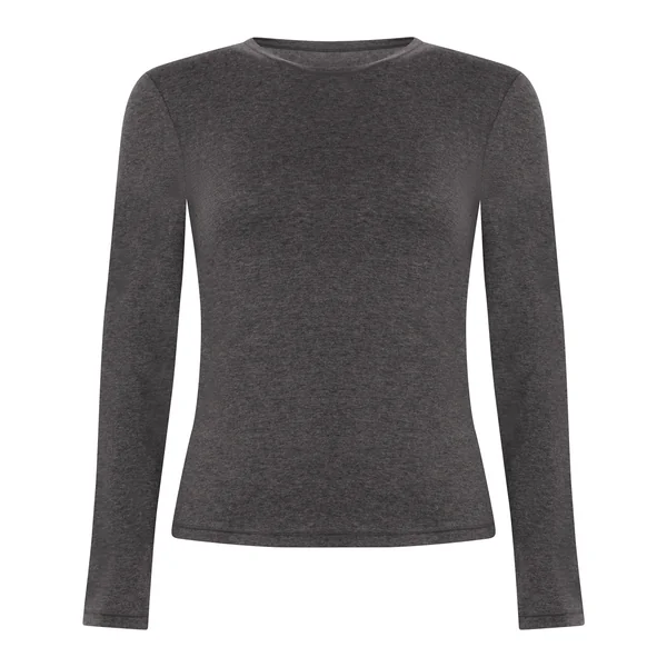 Haut à manches longues en coton doux - Gris