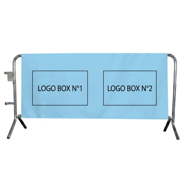 Housse barrière PVC personnalisée 155 x 190 cm
