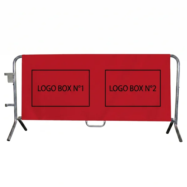 Housse barrière PVC personnalisée 155 x 190 cm