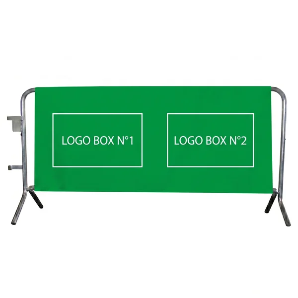Housse barrière PVC personnalisée 155 x 210 cm