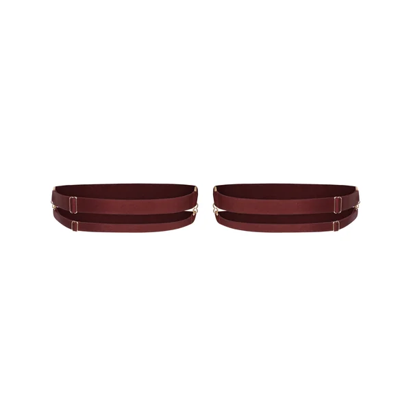 Jarretelles élastiques pour jambes - Rouge