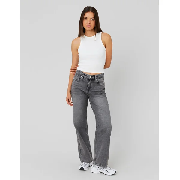 Jean baggy Gris foncé