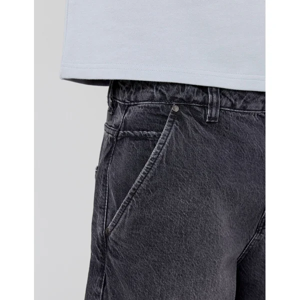 Jean balloon black used Noir