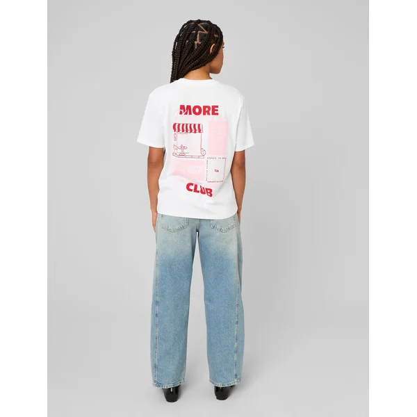 Jean balloon Bleu moyen