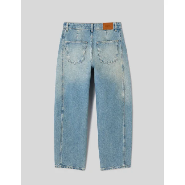 Jean balloon Bleu moyen