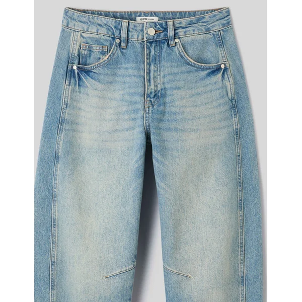 Jean balloon Bleu moyen