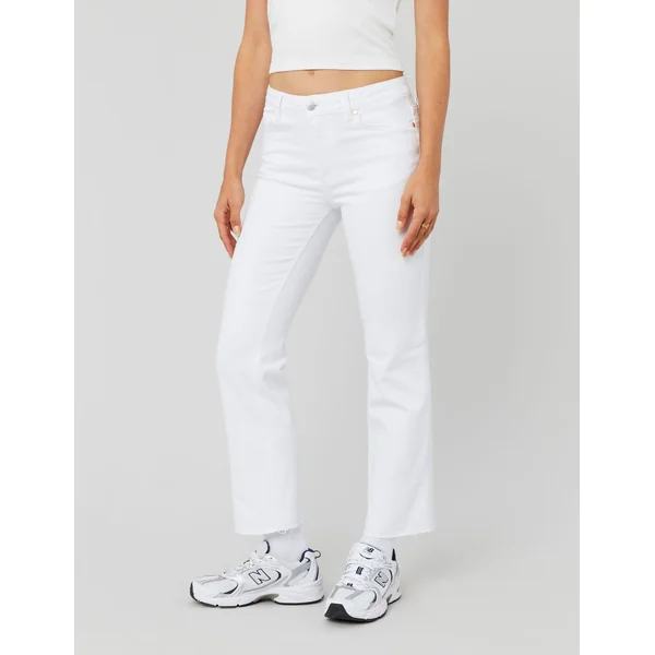 Jean flare cropped Ecru