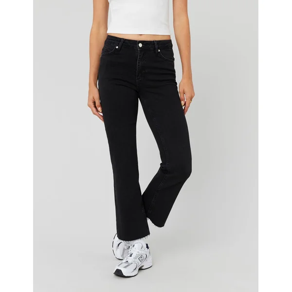 Jean flare cropped Noir