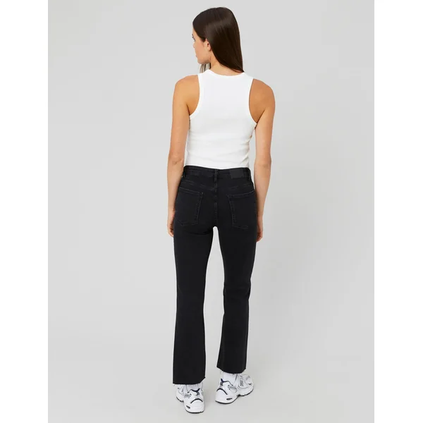 Jean flare cropped Noir